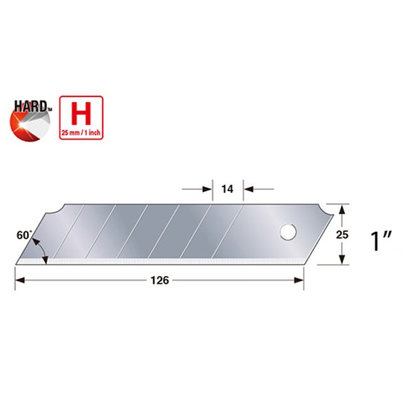 Rock Hard HD Snap-off Blades,  10 Pack
